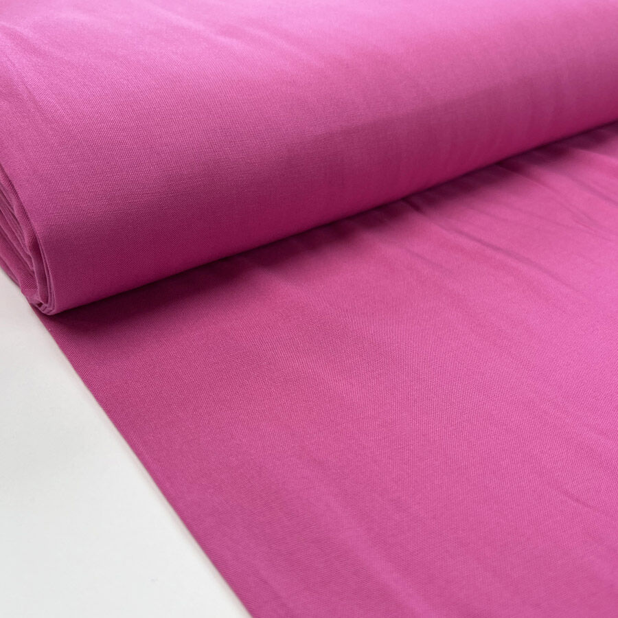 Jewel Viscose Pink Plain Woven Lightweight Dress Fabric Bolt