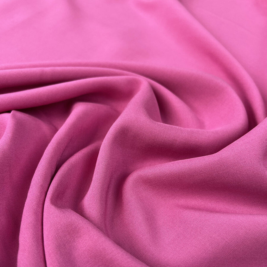 Jewel Viscose Pink Plain Woven Lightweight Dress Fabric