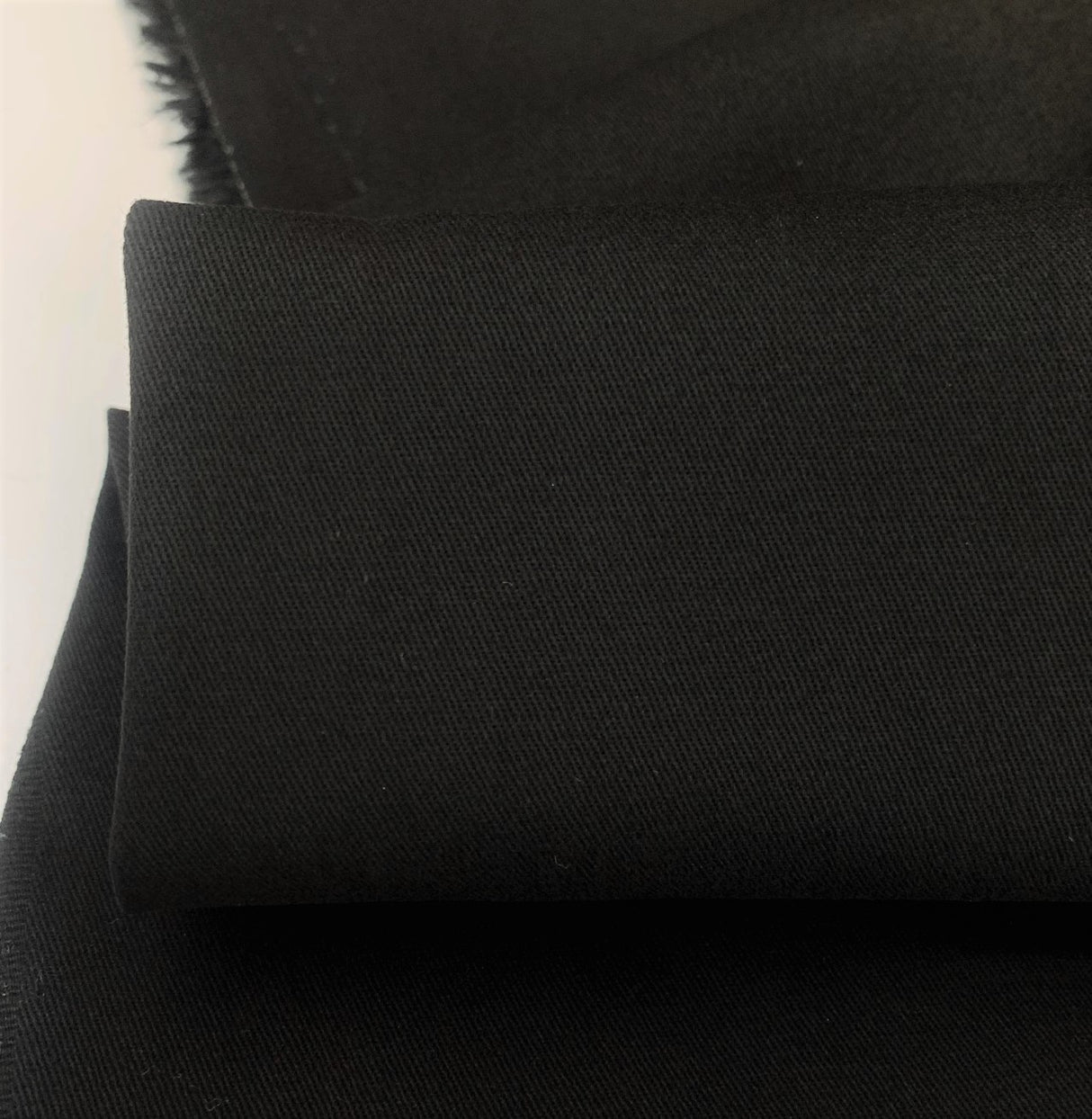 Jk Mamaris Black Cotton Stretch Twilled Trousering Dress Fabric Close Up Weave Fabric Photo 19De8D29 458F 4D33 Ab62 A08885542Dc4