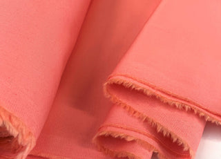 Jk Mamaris Coral Cotton Stretch Twilled Trousering Dress Fabric Close Up Drape Fabric Photo