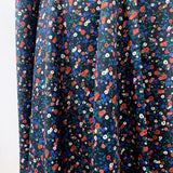 Jk Patricia Black Liberty Style Floral Multicoloured John Kaldor Cotton Sateen Shirting Fabric Drape