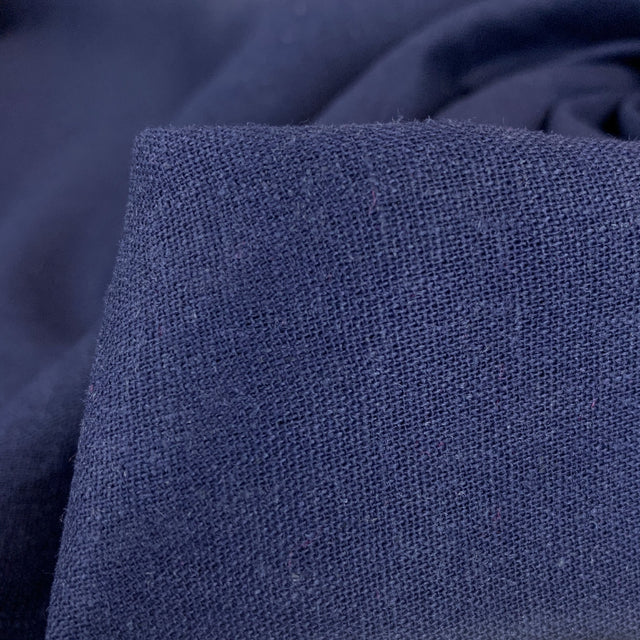 Jk Salso Navy Viscose Linen Fold