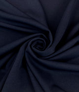 Jk Scuba Crepe Navy Polyester Scuba Knitted Stretch Crepe Fabric Close Up Drape Fabric Photo