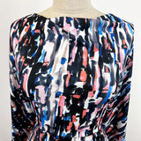 Jk Portia Olivia Drapey Ity Portia Dress Fabric Abstract Coral Chest
