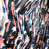 Jk Portia Olivia Drapey Ity Portia Dress Fabric Abstract Coral Drape