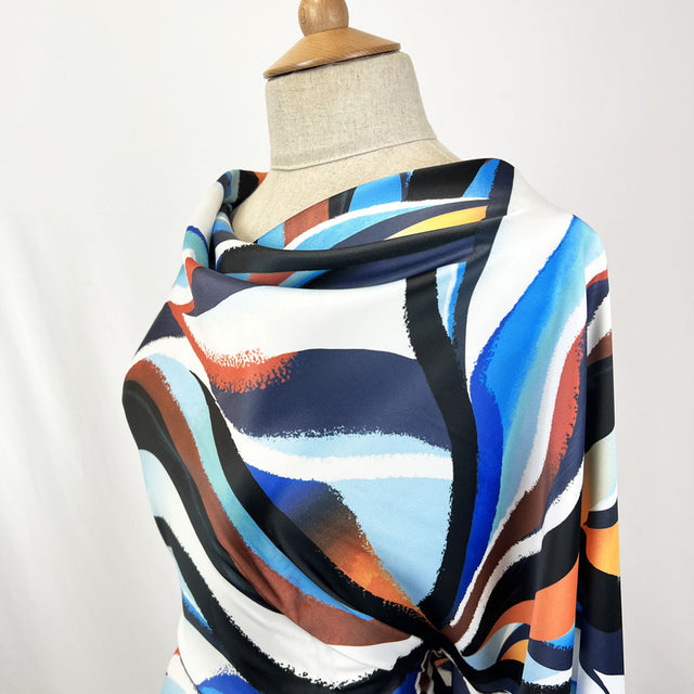John Kaldor Satin Elastane Fabric Cruz Side
