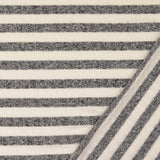 Jolly Jersey Grey Viscose Polyester Elastane Striped Knitted Ribbed Fabric Fold
