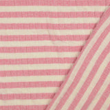 Jolly Jersey Pink Viscose Polyester Elastane Striped Knitted Ribbed Fabric Fold