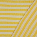 Jolly Jersey Yellow Viscose Polyester Elastane Striped Knitted Ribbed Fabric Fold