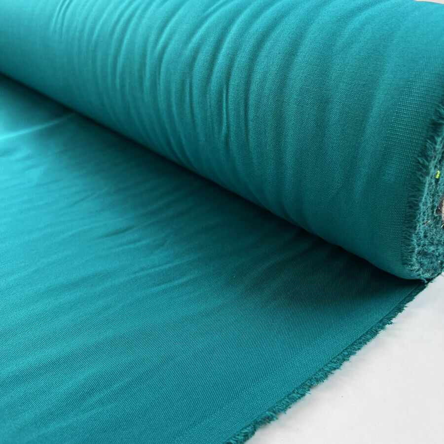 Kalite Sea Green Polyester Cotton Lightweight Trousering Fabric Roll
