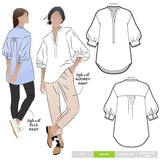 Kent woven tunic pattern by style arc cover