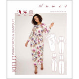 Kielo Wrap Dress And Jumpsuit Pattern By Named Clothing Nmp004 Cover