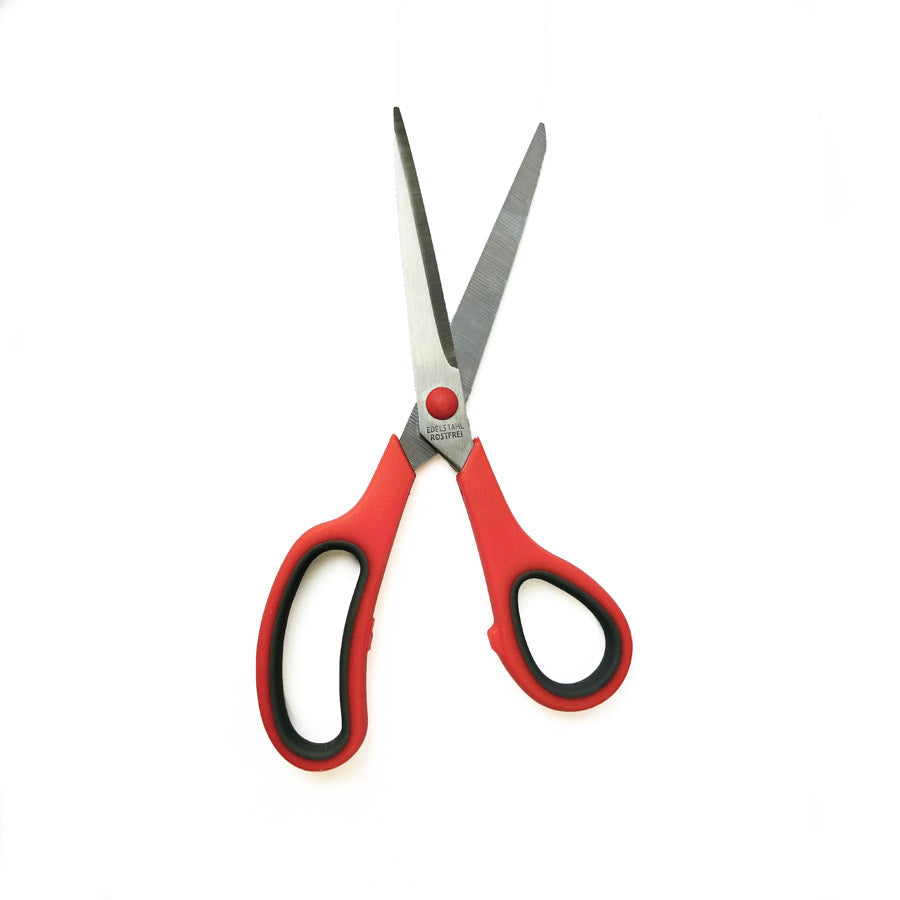 Kleiber 220mm Stainless Steel General Household Scissors With Handle Red Open