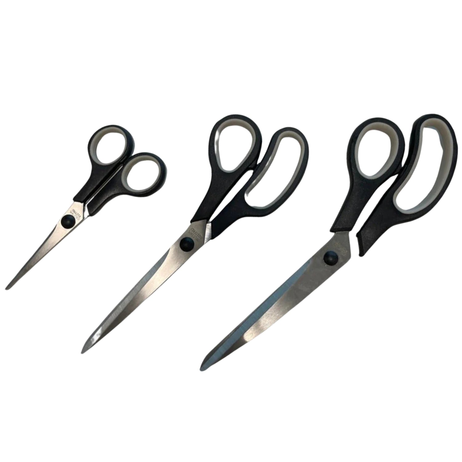 Kleiber Soft Touch Scissor Set 3 Pieces Black
