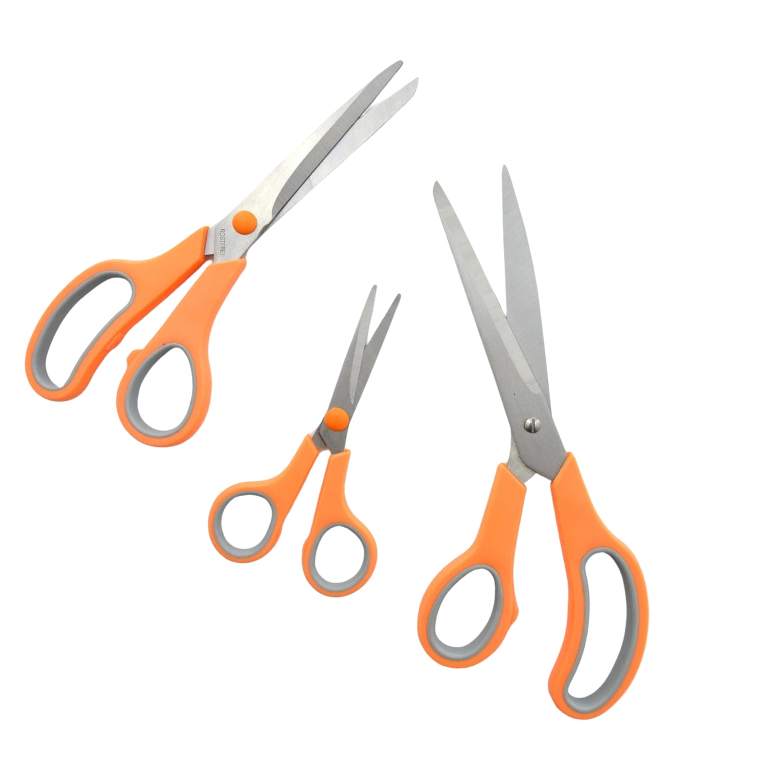 Kleiber Soft Touch Scissor Set 3 Pieces Orange