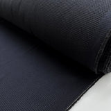 Knobbled Dark Navy Cotton Bobbled Suiting Fabric Roll