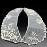 Lace Floral Embroidered Cotton Polyester Collar Dolly Cream