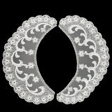 Lace Floral Embroidered Cotton Polyester Collar Emma White Full