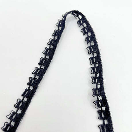 Lace Trim Edging Abigail Black Twist