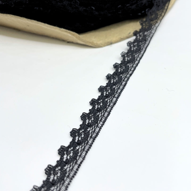 Lace Trim Edging Chloe Black Roll