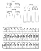 Lander Pantand Short Pattern By True Bias Chart