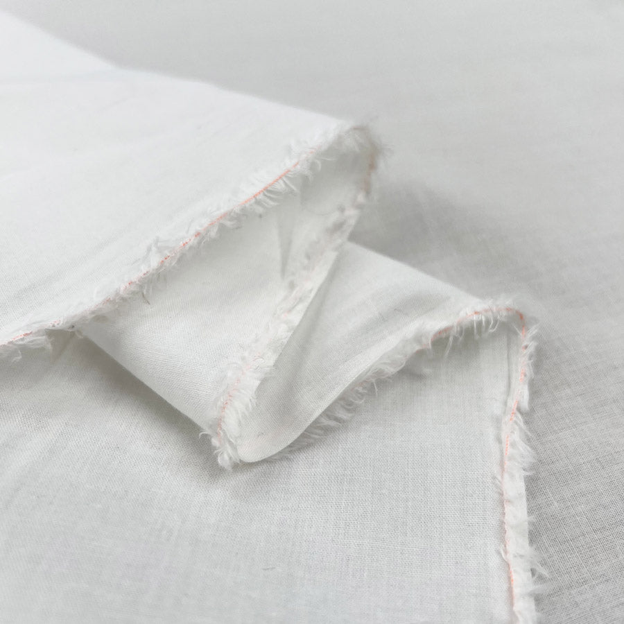 Lawn 138 Cotton Off White Fine Woven Shirting Fabric Fold