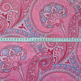 Lawns Paisley Pink Cotton Lawn Fine Pink Paisley Fabric S