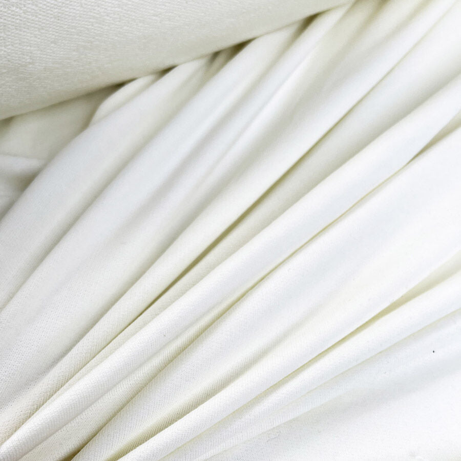 Lemon Cello Cotton Pale Yellow Knit Looped Back Jersey Fabric