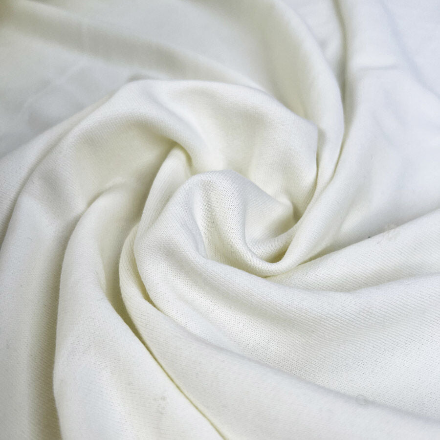Lemon Cello Cotton Pale Yellow Knit Looped Back Jersey Fabric
