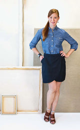 Liesl And Co City Stroll Wrap Skirt Pattern 1