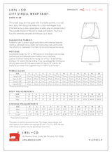 Liesl And Co City Stroll Wrap Skirt Pattern Back