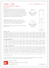 Liesl And Co Gelato Blouse   Dress Pattern Back