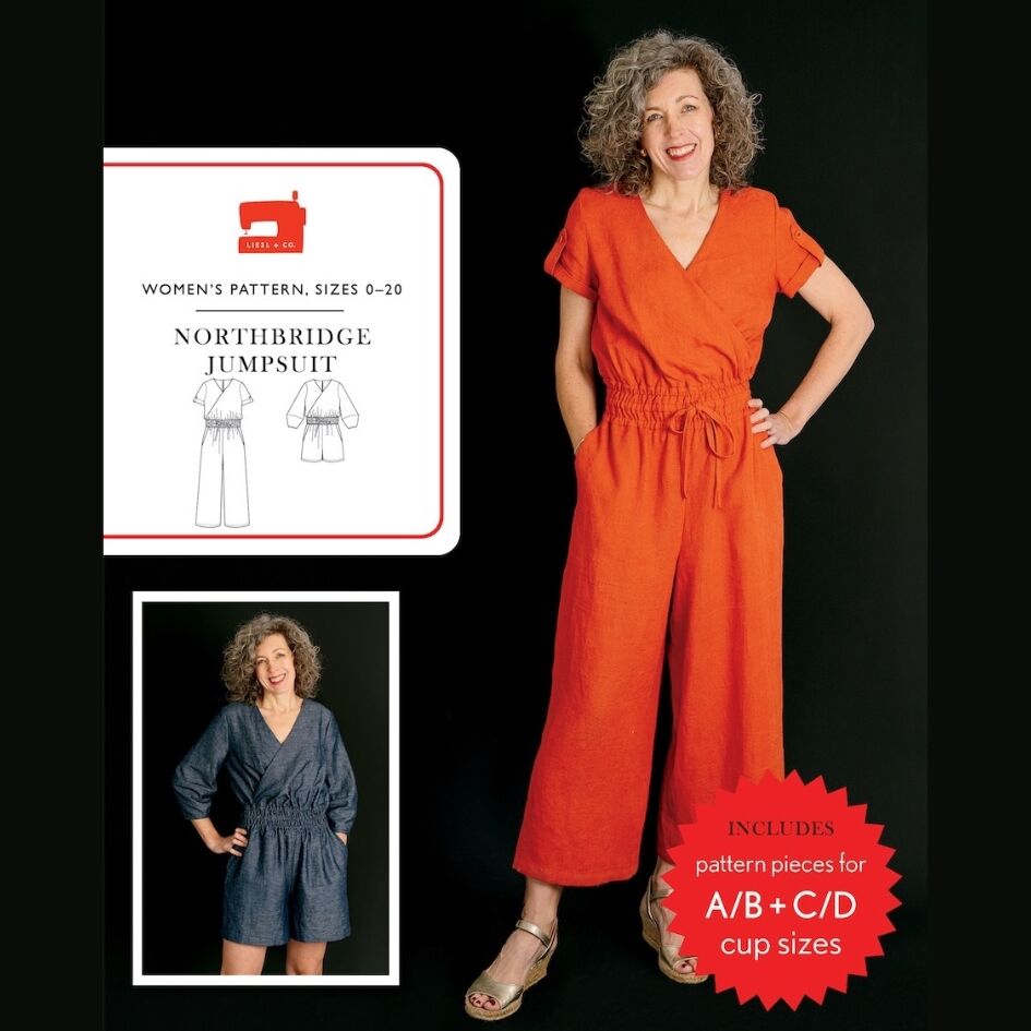 Liesl plus co northbridge jumpsuit pattern cover