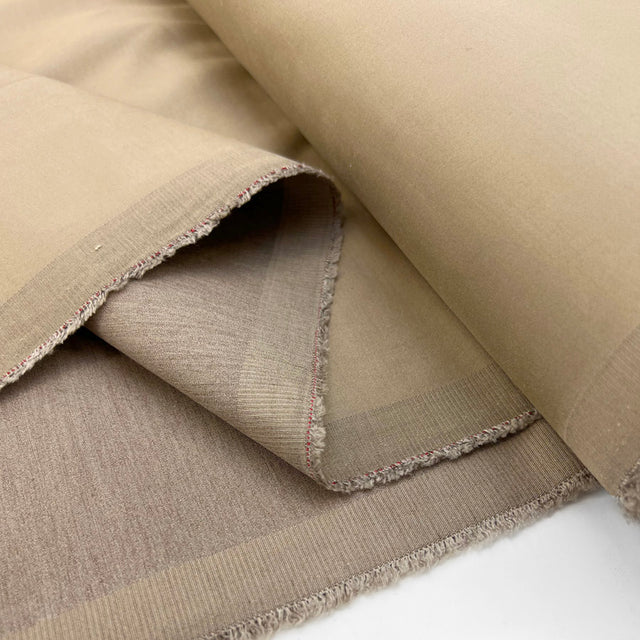 Light Bronze Tencel Wool Lycra Suiting Fabric Luminique Fold