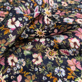Lightweight 100 viscose satin floral fabric new england ii cu