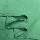 Lightweight Vintage Cotton Apple Green Plain Woven Shirting Fabric Fold