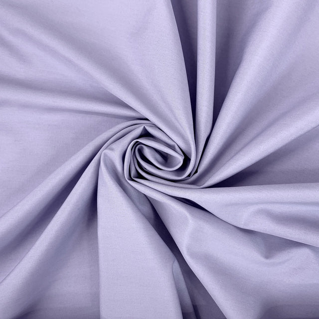 Lilac Love Plain Lilac Polycotton Shirting Fabric Swirl