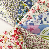 Lilac Pink Cotton Floral Fat Quarter Bundle 3