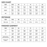 Lily Linen Size Chart Xxs Xl