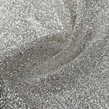 Lily Chrystal Polyester Sparkly Silver Glitter Net Dress Fabric Cu F670B652 8227 4B56 B1A0 A9249342D0C7