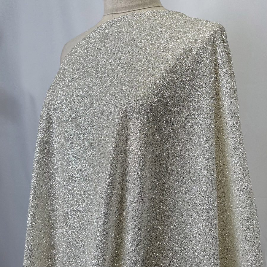 Lily Chrystal Polyester Sparkly Silver Glitter Net Mesh Dress Fabric 2 C8744A1C Ee9E 45E2 A070 1C6526Ccda39