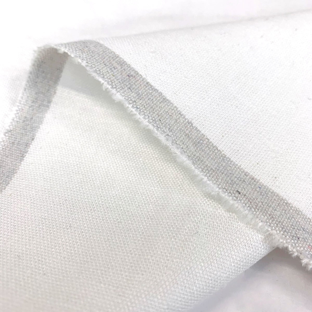 Linen Mix Soft White Fold