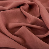 Linen Look Dusky Coral Polyester Dress Fabric