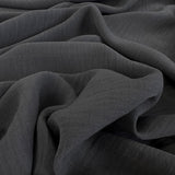 Linen Look Grey Polyester Dress Fabric