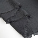 Linen Look Grey Polyester Dress Fabric Fold
