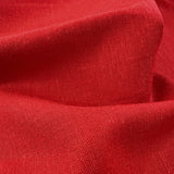 Linen mix scarlet red dress fabric cu