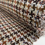 Linton Dior Clara Orange Wool Deadstock Ex Designer Tweed Coating Fabric Roll