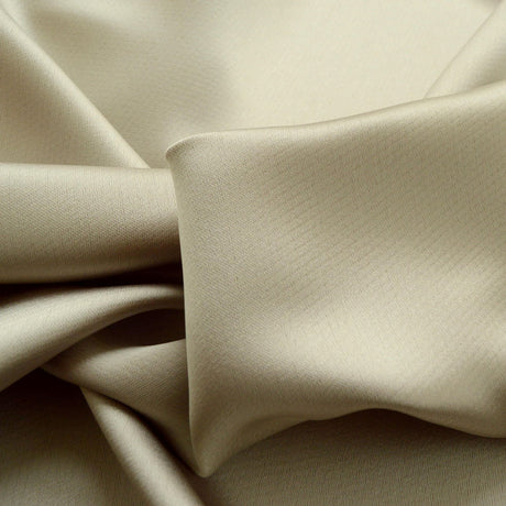 Liquid Champagne Satin Polyester Dress Fabric Cu