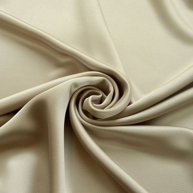 Liquid Champagne Satin Polyester Dress Fabric Cud