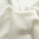 Liquid Ivory Satin Polyester Dress Fabric Cud